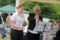 Emma and Christine on percussion - click for full size image Emma and Christine on percussion - click for full size image